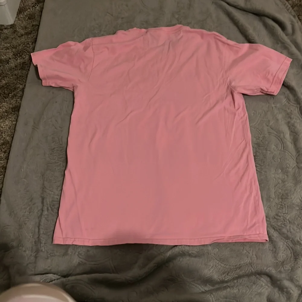 EUC LARGE STRANGER THINGS GRAPHIC TEE LARGE PINK AND BLACK Port & Compan…